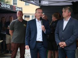 Eröffnung am Rathaus