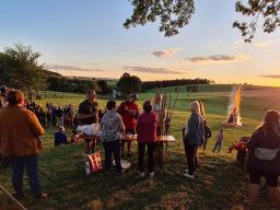 Fackelumzug mit den Friedebachern