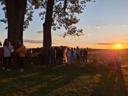 Fackelumzug mit den Friedebachern
